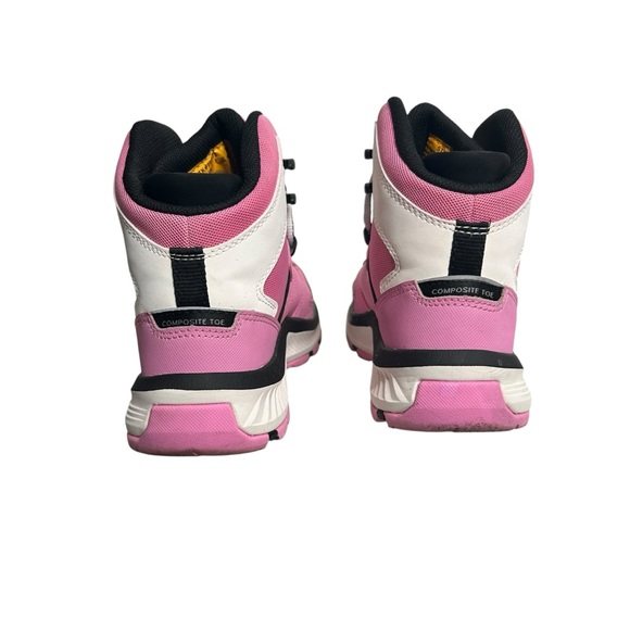 Caterpillar Quake Mid Composite Toe Rose Bloom Pink Work Safety Boots Women’s 9 - Picture 4 of 8